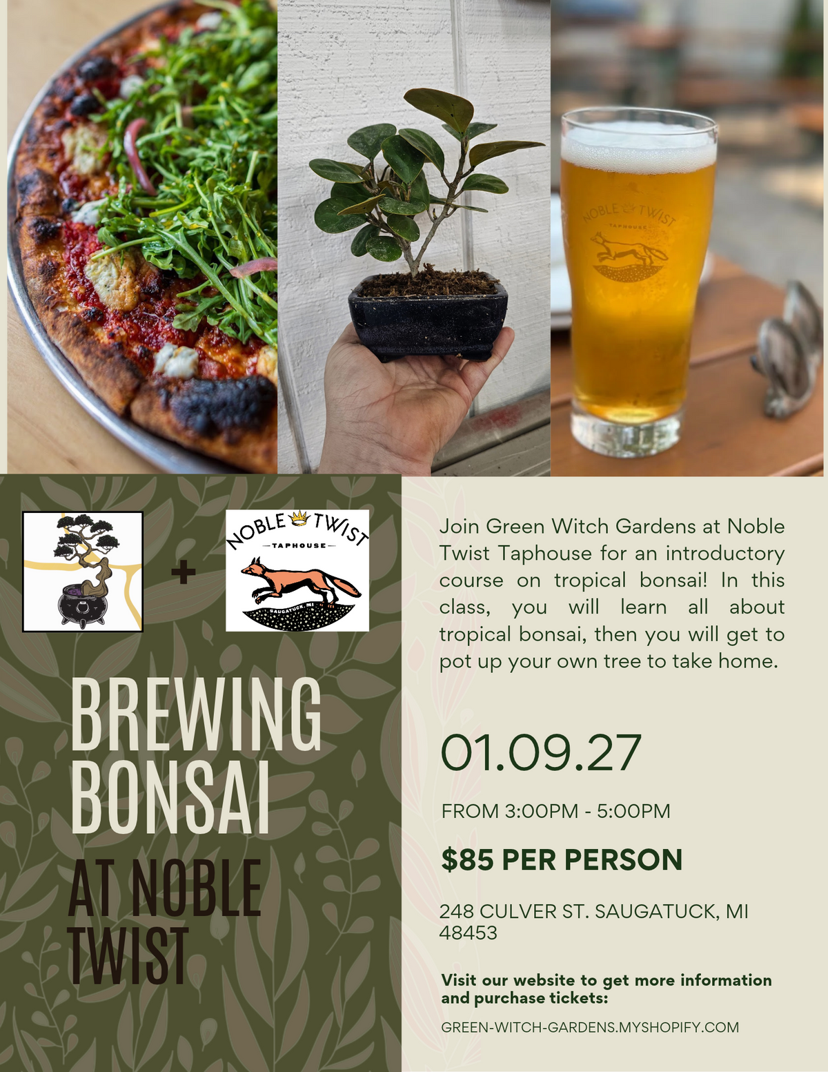 Brewing Bonsai at Noble Twist- 01/09/27