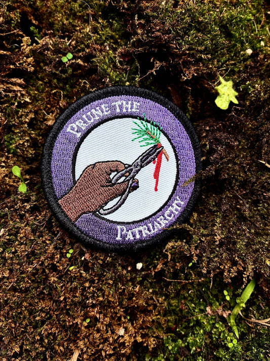 "Prune the Patriarchy" Embroidered Patch