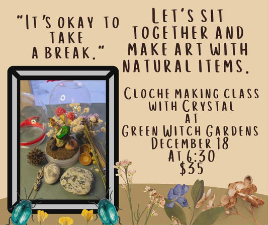 Holiday Beetle Cloche Making